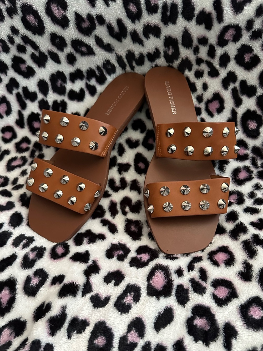 Marc Fisher Spike Stud Sandals 8